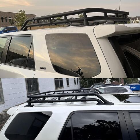 سلة شحن رف السقف متوافقة مع 2010-2024 Toyota 4Runner، حامل تخزين الأمتعة على السطح من الألومنيوم، حامل البضائع، حامل البضائع in Kuwait