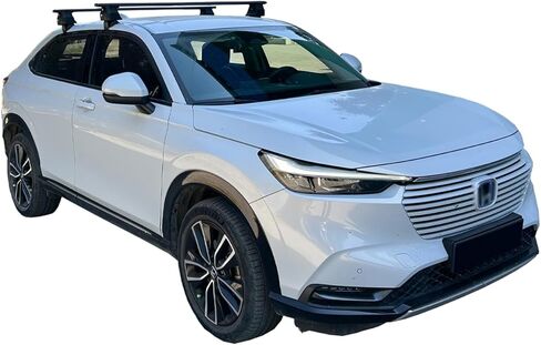 متوافق مع Honda HR-V 3 2022-2026 ACE-4 رف سقف السيارة شريط متقاطع من الألومنيوم الأسود 2 بار in Saudi Arabia