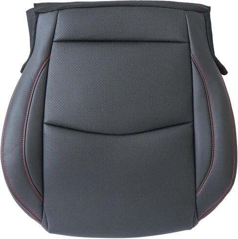 غطاء مقعد جلدي مثقوب من الجانب السفلي للسائق من GXARTS باللون الأسود متوافق مع Mazda 3 2014 2015 2016 in Kuwait