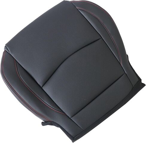 غطاء مقعد جلدي مثقوب من الجانب السفلي للسائق من GXARTS باللون الأسود متوافق مع Mazda 3 2014 2015 2016 in Kuwait
