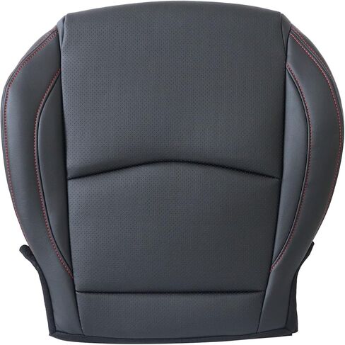 غطاء مقعد جلدي مثقوب من الجانب السفلي للسائق من GXARTS باللون الأسود متوافق مع Mazda 3 2014 2015 2016 in Kuwait