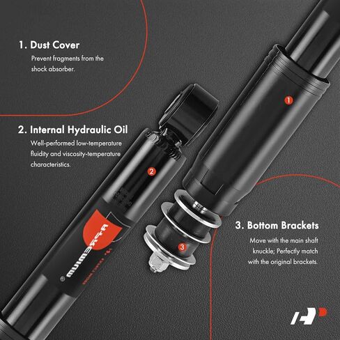 A-Premium Front Shock متوافق مع شيفروليه سوبربان 3500 HD 2016-2017 وHummer H2 2003-2007 - 2x بديل تعليق ممتص الصدمات in Kuwait