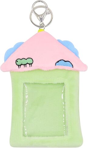 Cute Plush Kpop Photocard Holder with Keychain Photo Sleeve Bank ID Credit Card Holder Protector Stationery,Devil Cat in Saudi Arabia