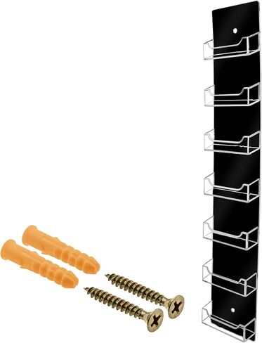 Marketing Holders Wall Business Card Holder with Hanging Hardware for 3.5" x 2" Gift or Appointment Cards Trade Show Convention Real Estate Hotel Hospitality 3 Slots Clear Convenient Acrylic in Kuwait