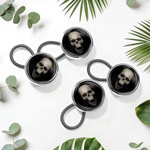 Skull Button Extenders for Jeans 4 Pack Waistband Expander for Women Men Metal Pants Waist Extenders No Sew Instant Buttons Extender in Saudi Arabia