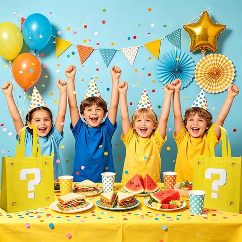 20Pcs Yellow Goodie Bags Non Woven Mini Cartoon Bags for Snacks Party Bags for Birthday Party Decorations Supplies in Saudi Arabia