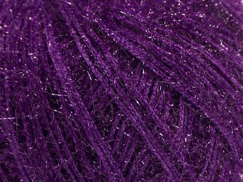 Sparkly Eyelash Fantasy Knitting Yarn | Metallic Lurex Nylon Short Eyelash Yarn | 50g (1.76oz) |140m(155 Yards) | Shiny Crochet Thread for Amigurumi & Decorative Projects (1, White) in Kuwait
