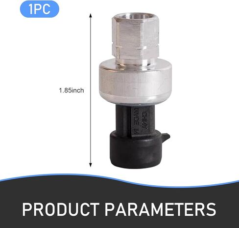 AC Pressure Sensor, High Temperature Resistant A/C Pressure Switch, Replace for OEM #13587668 13502759, Compatible with Buick GMC Opel Saab (Silver) in Saudi Arabia