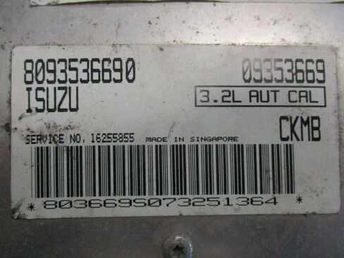 98-99 Passport Engine ECM Control Module 3.2L AT 16255855 09353669 8093536690 in Kuwait