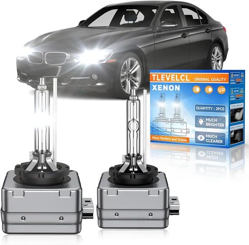 يصلح لسيارات BMW 2007-2016 320i 328i 335i Xdrive GT E90 E92 E93 2014-2016 428i 435i D1S HID مصابيح زينون الأمامية، 35 وات عالية منخفضة الشعاع ثنائي زينون استبدال لمبة الإضاءة، 8000 ك أبيض أزرق، حزمة من 2 in Saudi Arabia