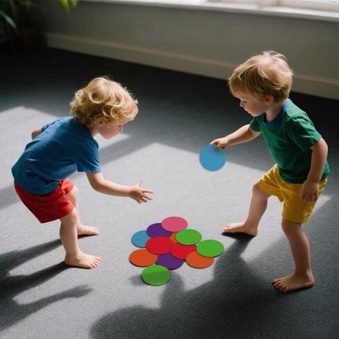36 Pcs Carpet Spot Markers Carpet Spots for Classroom 4 Inch Circle Dots Markers 6 Colors Floor Dot for Decoration Elementary Teachers Student Kindergarten Preschool Yoga Standing in Saudi Arabia