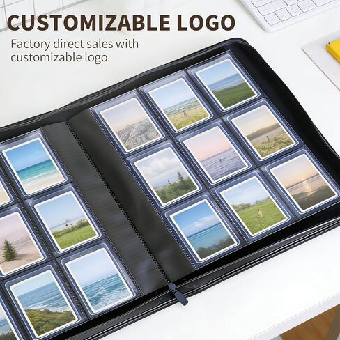 288 Card Trading Card Binder for Trading Cards – 9 Pocket Ringless Double Sided Pages| Large Capacity Side-Loading 3''x4'' Baseball Card Binder, Premium Storage for TCG & Sports Cards, PVC-Free in Kuwait