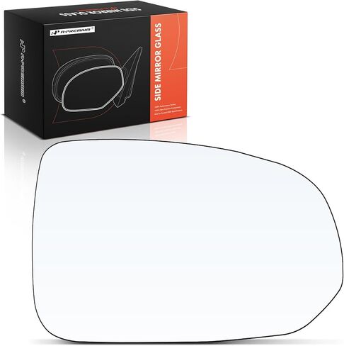 A-Premium Right Passenger Side Heated Mirror Glass with Backing Plate - Compatible with Volvo XC60 2018-2023, V90 Cross Country 2017-2021 - Exterior Side View Convex Mirror in Kuwait