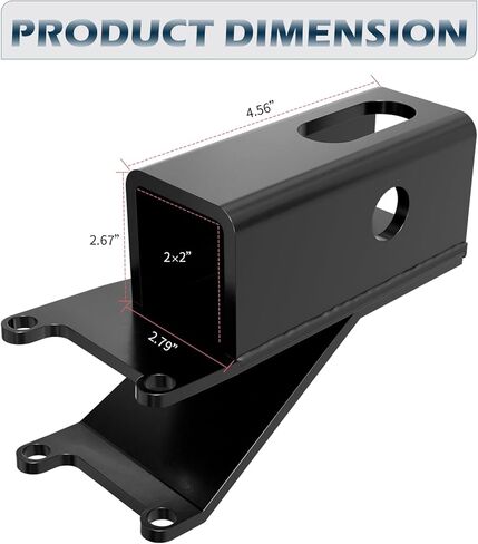 Heavy Duty 2" ATV Hitch Receiver - No Drill Bolt-On Rear Trailer Hitch Compatible with Honda Rancher Foreman Rubicon TRX350/400/420/450/500/520 2000-2026 Models (Solid Rear Axle Only) in Saudi Arabia