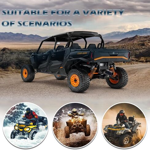 Heavy Duty 2" ATV Hitch Receiver - No Drill Bolt-On Rear Trailer Hitch Compatible with Honda Rancher Foreman Rubicon TRX350/400/420/450/500/520 2000-2026 Models (Solid Rear Axle Only) in Saudi Arabia