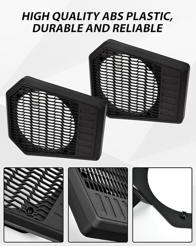 حاويات مكبرات الصوت ذات السقف الخلفي من SAUTVS، دعامات مكبر الصوت اليسرى واليمنى لـ CFMOTO UFORCE 1000 XL 2022 2023 2024 2025 2026 مع ملحقات السقف البلاستيكية من المصنع، تدعم أجهزة مكبر الصوت 6.5 بوصة، قطعتان in Kuwait
