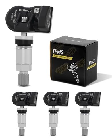مستشعر TPMS مبرمج مسبقًا 433 ميجا هرتز، مستشعر مراقبة ضغط الإطارات متوافق مع Ram 1500 2019-2025، استبدال #68293199AA، 4 قطع in Kuwait