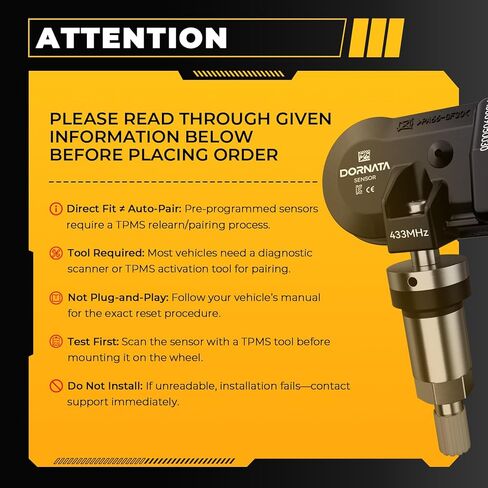 TPMS Sensor,Pre-Programmed Tire Pressure Monitoring Sensor-Compatible with Mercedes Maserati-B246,C205,E212,G463,CLA117,CLS218,GranTurismo-433MHz-Replace OE#A0009050030,670002790 in Saudi Arabia