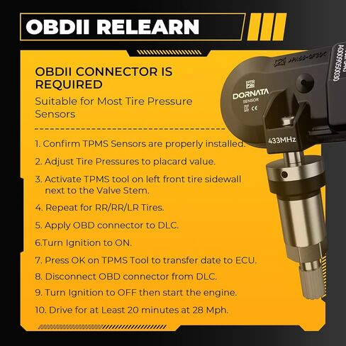 TPMS Sensor,Pre-Programmed Tire Pressure Monitoring Sensor-Compatible with Mercedes Maserati-B246,C205,E212,G463,CLA117,CLS218,GranTurismo-433MHz-Replace OE#A0009050030,670002790 in Saudi Arabia