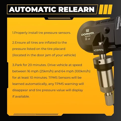 TPMS Sensor,Pre-Programmed Tire Pressure Monitoring Sensor-Compatible with Mercedes Maserati-B246,C205,E212,G463,CLA117,CLS218,GranTurismo-433MHz-Replace OE#A0009050030,670002790 in Saudi Arabia