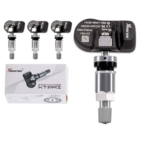 Xhorse Universal TPMS Sensors Set of 4, Tire Pressure Sensor 2 in 1 (315MHz + 433MHz) Press-in OE Sensors Programmable by Xhorse Key Tool Max Pro, Key Tool MIDI, KTP in Saudi Arabia
