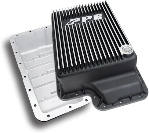 PPE Heavy Duty Cast Aluminum Deep Transmission Pan (Brushed) 328051010 Compatible for Ford 2003-2007 Super Duty with 5R110 Transmission in Kuwait