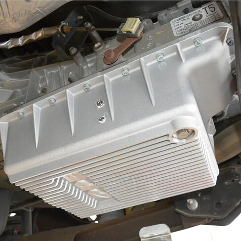 PPE Heavy Duty Cast Aluminum Deep Transmission Pan (Brushed) 328051010 Compatible for Ford 2003-2007 Super Duty with 5R110 Transmission in Kuwait