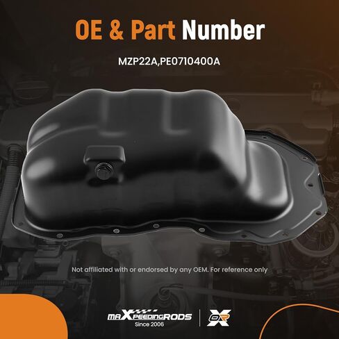 وعاء زيت المحرك maxpeedingrods MZP22A يناسب مازدا 3 L4 2.0L حشية و/أو مانع التسرب غير متضمن 2012-2013 # PE0710400A in Kuwait