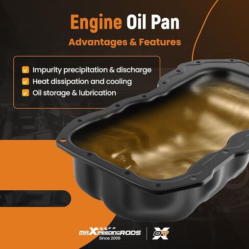وعاء زيت المحرك maxpeedingrods MZP22A يناسب مازدا 3 L4 2.0L حشية و/أو مانع التسرب غير متضمن 2012-2013 # PE0710400A in Kuwait