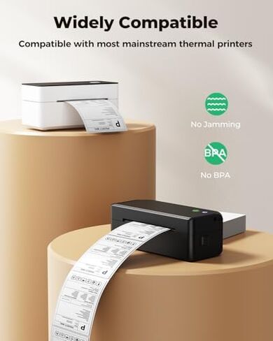 SVANTTO Shipping Label Printer 4x6+4"x6" Thermal Shipping Label （220Pcs/Stack） in Saudi Arabia