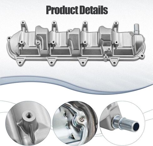 12623927 12623926 Right&Left Aluminum Engine Valve Cover Set Compatible with Chevy Silverado 1500 2014-2019, Suburban 2015-2020, fits for Gmc sierra 1500 2014-2019 5.3L 6.2L,12727455 in Saudi Arabia