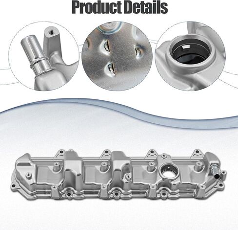 12623927 12623926 Right&Left Aluminum Engine Valve Cover Set Compatible with Chevy Silverado 1500 2014-2019, Suburban 2015-2020, fits for Gmc sierra 1500 2014-2019 5.3L 6.2L,12727455 in Saudi Arabia