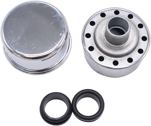 Chrome Valve Cover Breather Caps Push-In fits for Chevy Pontiac Olds Ford Mopar Chrysler in Kuwait