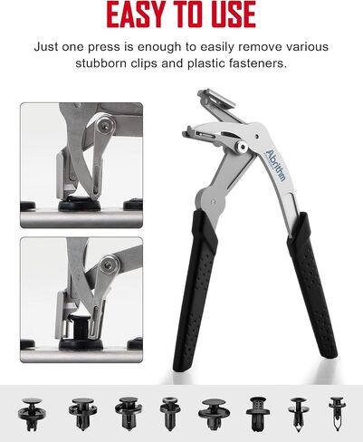 Car Clip Pliers, Panel Clip Removal Pliers, Professional Plastic Fastener Removal Tool for Removing Automotive Fasteners Clips Without Damage Black in Saudi Arabia