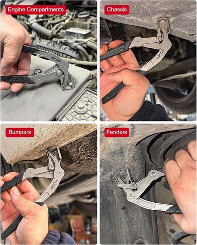 Car Clip Pliers, Panel Clip Removal Pliers, Professional Plastic Fastener Removal Tool for Removing Automotive Fasteners Clips Without Damage Black in Saudi Arabia