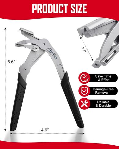 Car Clip Pliers, Panel Clip Removal Pliers, Professional Plastic Fastener Removal Tool for Removing Automotive Fasteners Clips Without Damage Black in Saudi Arabia