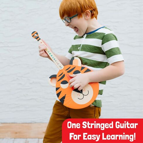 Flame Electric Guitar - The Easiest Way to Start and Learn Guitar - 1 Stringed Toy Instrument for Kids Perfect Intro to Music for Young Kids Ages 3 and up - from Buffalo Games in Saudi Arabia