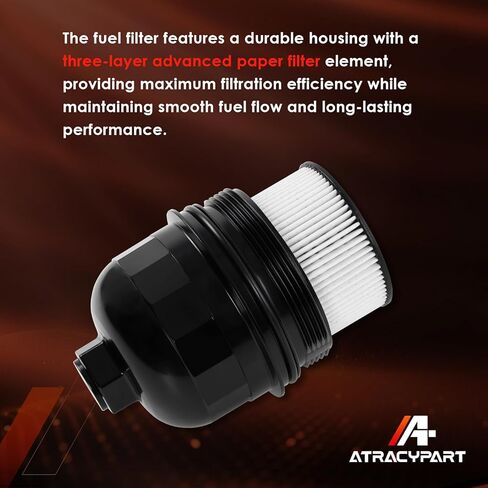 Upgrade TP1015 Fuel Filter and 134001 Aluminum Housing Cap w/Drain Plug Kit for 6.6L L5P Duramax Diesel (2017–2024) – Fits Chevy Silverado & GMC Sierra 2500HD 3500HD,2 Years Warranty in Saudi Arabia