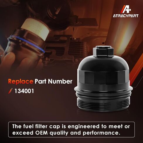 Upgrade TP1015 Fuel Filter and 134001 Aluminum Housing Cap w/Drain Plug Kit for 6.6L L5P Duramax Diesel (2017–2024) – Fits Chevy Silverado & GMC Sierra 2500HD 3500HD,2 Years Warranty in Saudi Arabia
