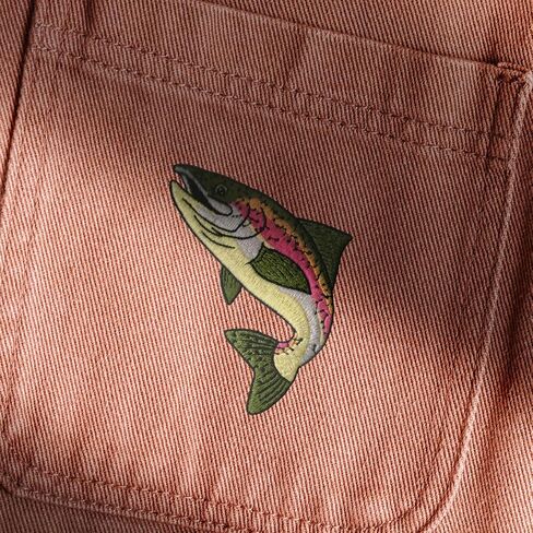 Rainbow Trout Fish Wildlife Nature Patch, Iron-on/Sew-on Badge Funny Fishing Patch Embroidered Applique Patches for Crafts, Hats, Backpacks, Jeans, Jackets, Trucker Hat, Bags, Clothing in Saudi Arabia