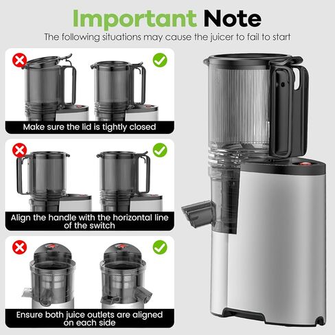 Cold Press Juicer, 5.8" Wide Feed Chute Juice Extractor Machine with 400W, High Juice Yield, Slow Masticating Juicer for Whole Vegetables & Fruits, Textured black in Saudi Arabia
