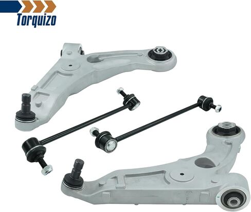 Front Lower Control Arm w/Ball Joint & Sway Bar Link Kit 4-Piece compatible with 2015-2017 Chrysler 200, Replaces K622891 K622892 K750747 in Kuwait