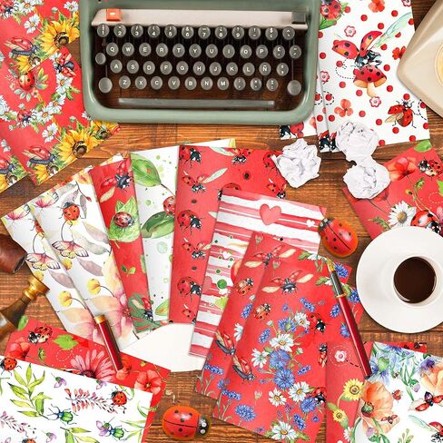 24 قطعة من دفاتر الملاحظات الصغيرة Ladybug - دفتر ملاحظات جيب محمول ليدي باغ، دفتر مذكرات لطيف، مجلة صغيرة مقاس 3.15 × 4.92 بوصة للأطفال والمراهقين والبالغين، دفاتر مذكرات لطيفة للملاحظات اليومية ومجلات السفر in Kuwait