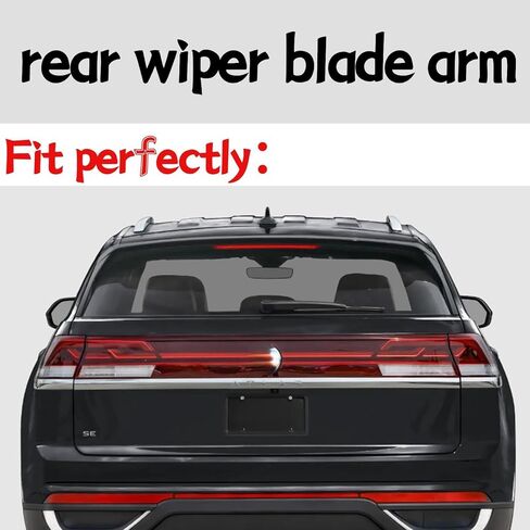 ذراع شفرة الممسحة الخلفية لسيارة Volkswagen VW Atlas Cross Sport 2020 2021 2022 2023 2024 2025 S SE SEL Premium R-Line ذراع شفرة ممسحة زجاج أمامي أسود خلفي in Kuwait