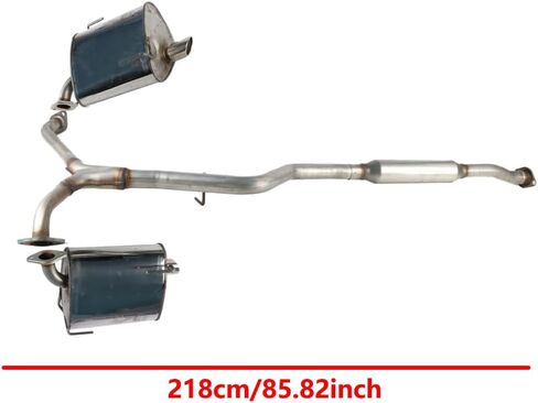 طقم نظام كاتم صوت عادم CatBack متوافق مع Subaru Legacy 2006 2007 2008 2009 2.5L Non Turbo، مشبك مثبت بمسامير على مرنان Y-Pipe وقطع غيار كاتم الصوت الزوجية in Kuwait