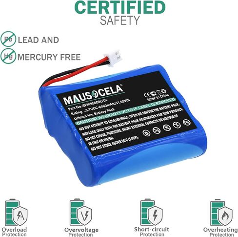 8400mAh Spektrum Transmitter Replacement Battery, Compatible with Spektrum Transmitter iX12, NX6, NX8, Part No: SPMB6000LITX in Kuwait