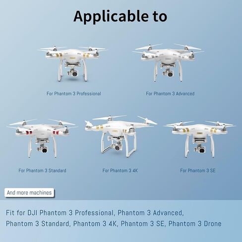 عبوتان من بطارية الطيران الذكية البديلة Phantom3 المتوافقة مع DJI Phantom 3/3 SE/3 4K/ 3 Professional/ 3 Advanced/ 3 Standard Drone، بطارية قابلة للشحن مطورة 4500 مللي أمبير في الساعة in Kuwait