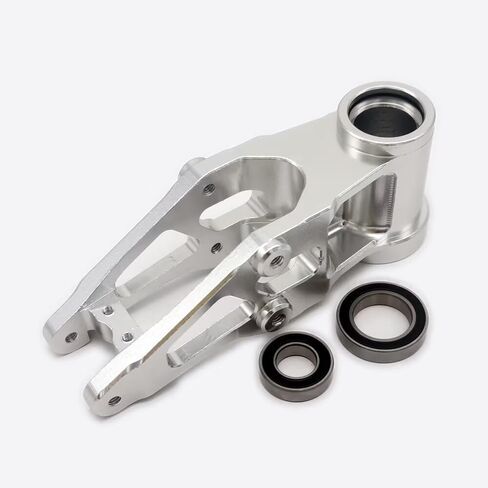 Aluminum Front Bulkhead Servo Mount with Bearings Silver for Losi 1/4 Promoto MX PM-MX/SM LOS261012 in Kuwait