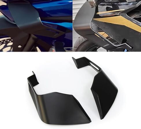 for GSX-R600 GSX-R750 GSX-R1000 GSX-R 600/750 /1000 Accessories Motorcycle Winglet Aerodynamic Wing Kit Fixed Side Wing Spoiler Fairing (Black) in Saudi Arabia