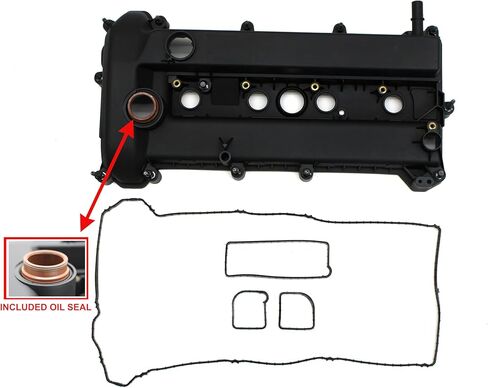 Valve Cover Compatible with Ford Escape Fusion Mariner Milan MKZ 2.5L 2009-2012 Valve Cover 9E5Z6582G 9E5Z6582E 9E5Z6582B 9E5Z-6582-G 9E5Z-6582-B 9E5Z-6582-E in Kuwait